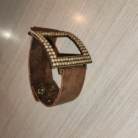 Brown and gold bracelet - Picture 2 of 6